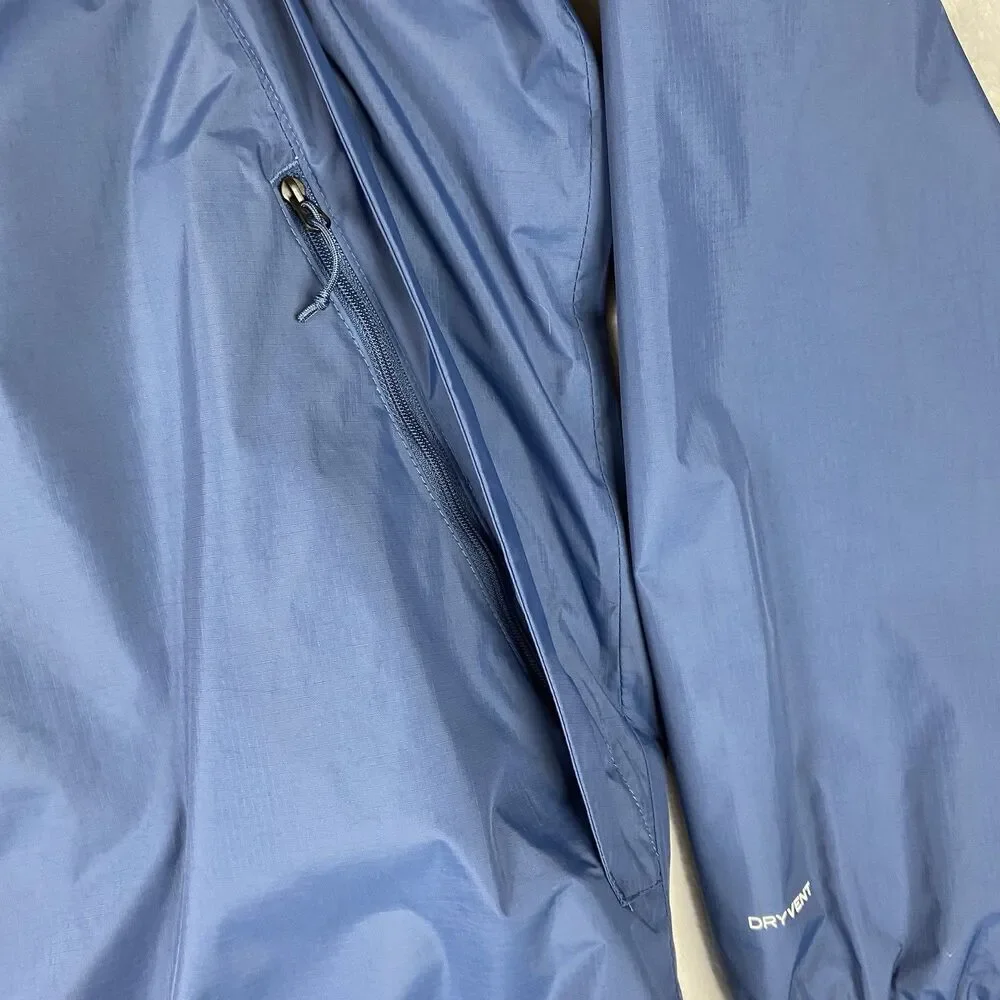 The North Face Antora DryVent Rain Jacket Hooded Blue Black Mens XL Waterproof